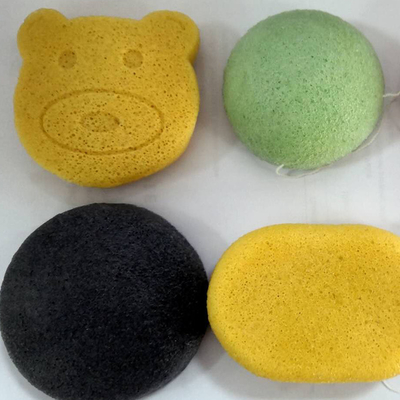 Eco Friendly Natural Lavender Konjac Sponge Organic Bath Scrubber