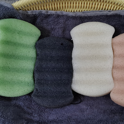 Customized Konjac Body Sponge Wet Dry Exfoliating Shower Sponge