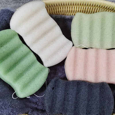 Customized Konjac Body Sponge Wet Dry Exfoliating Shower Sponge