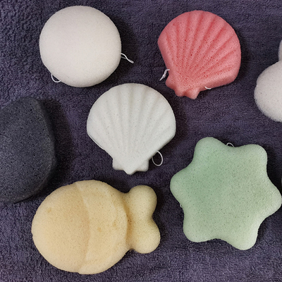OEM ODM Super Exfoliating Bath Sponge Customized Konjac Sponge