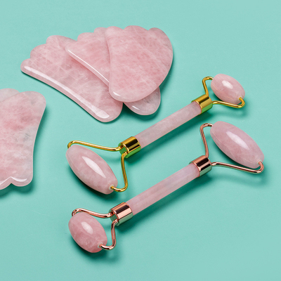 Facial Sooth Roller And  Gua Sha Massage Tool Set OEM ODM
